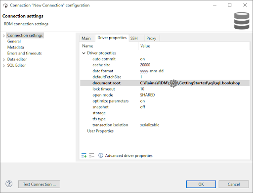 Rdm Database Configuring DBeaver for JNI Access to a RaimaDB Database